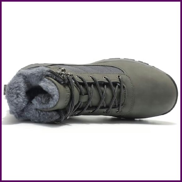 Men\'s Olive Green Insulated Hiking Boots